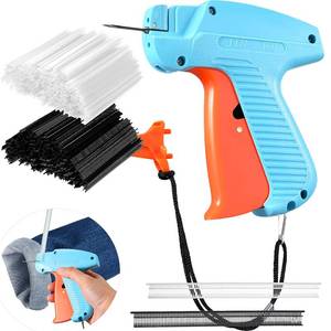 lot 61168 image: 2001 Pieces Clothes Tagging Gun, Standard Retail Price Tag Attacher Gun Kit with 2000pcs Bars Fasteners Clothes Garment Tag Attachment for Shops Retailers Warehouse Sale (Blue, Orange)