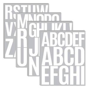 lot 61176 image: 210Pcs 3-4 Inch Alphabet Stickers, 12 Sheets Vinyl Waterproof Letter Stickers, Self-Adhesive Large Stick On Letters for Class, Office, Arts, Crafts, Poster Board, Mailboxes, Handbook (White)