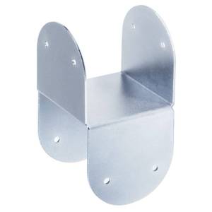 lot 61179 image: 4 Pcs 4x4 Post Caps Tie Bracket, 14 Gauge Post Base Steel Post Anchor Connector Steel Mounting Brackets Support for Post to Wood Deck