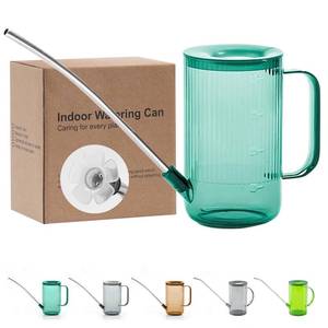 lot 61180 image: Small Watering Can for Indoor Plants with Long Spout for Flowers, Succulents 34oz(Green)