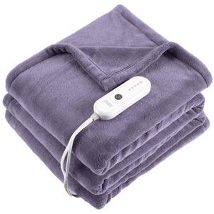 lot 3462 image: Electric Blanket Twin Size - 62x84 Heated Blanket with Overheating Protection, Extremely Cozy Soft Heating Blanket with 5 Heating Levels & 10 Hours Auto Off, Lavender Purple