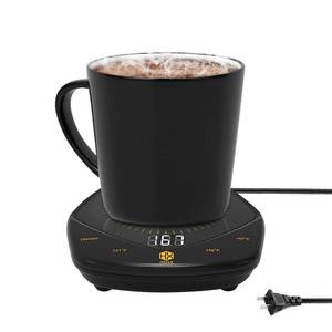 lot 3476 image: Coffee Mug Warmer with Auto Shut Off for Desk, Candle Warmer Temperature-Controlled Smart Cup Warmer, Electric Tea & Espresso Beverage Warmers for Heating Coffee, Tea, Water, Milk (Black)
