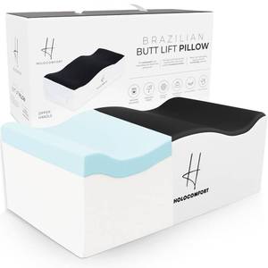 lot 3477 image: Holocomfort BBL Pillow for Plus Size Women - Large Size, Ultra Comfort, Max Support, Luxury Recovery Pillow - Soft Memory Foam Booty Sitting Pillow for Driving