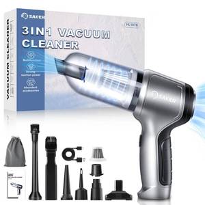 lot 3495 image: Saker Car Vacuum Portable Cordless 3 in 1 Handheld Car Vacuum 12000PA High Power with Brushless Motor and TypeC for Car,Office,Home Cleaning and Christmas HL107B