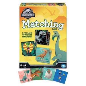 lot 3501 image: Wonder Forge Jurassic World Matching Game  Exciting Memory Enhancer  Engaging Game for Kids and Adults  Featuring Glow-in-the-Dark Dinosaur Outlines  Suitable for Age 3 and Up