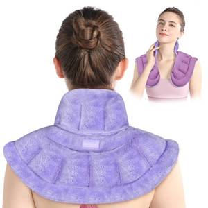 lot 3502 image: SuzziPad Microwave Heating Pad for Neck Shoulder Pain Relief, Stress Relief, Heat Pad Microwavable, Heated Neck Wrap Microwavable, Purple