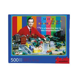 lot 3516 image: AQUARIUS Mister Rogers Puzzle (500 Piece Jigsaw Puzzle) - Glare Free - Precision Fit - Virtually No Puzzle Dust - Officially Licensed Mister Rogers Merchandise & Collectibles - 14 x 19 Inches - 8