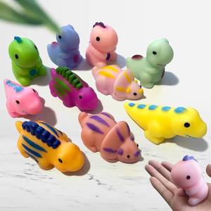 lot 7485 image: 10 Jumbo Dinosaur Squishies for Kids and Toddlers, Big Soft Dinosaur Toys for Dino Lovers, Perfect Dinosaur Party Favors and Birthday Gifts