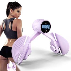 lot 9504 image: LEWEREST Thigh Master Thigh Exerciser with Counter Rechargeable, 4 Levels Resistance Adjustable Inner Thigh Exercise Equipment, 360° Rotatable Inner Thigh Toner for Women Men, No Chord