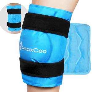 lot 9507 image: XXL Knee Ice Pack Wrap Around Entire Knee After Surgery, Reusable Gel Ice Pack for Knee Injuries, Large Ice Pack for Pain Relief, Swelling, Knee Surgery, Sports Injuries, 1 Pack Blue