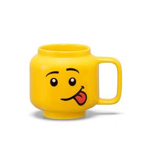 lot 9516 image: Room Copenhagen LEGO Ceramic Mug, Silly Boy Face, Small, 7.6 Fl. Oz. (225 mL)