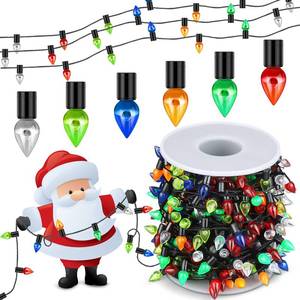 lot 9518 image: Tuanse 49.2ft Miniature String Lights for Dollhouse Fake Light String Christmas Decoration Christmas Light Accessories for Doll House Christmas Holiday Wedding Party Outdoor Indoor (Simple Style)