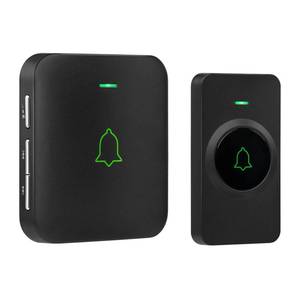 lot 10482 image: AVANTEK Wireless Door Bell, Mini CB-11 Waterproof Doorbell Chime Operating at 1000 Feet with 52 Melodies, 5 Volume Levels & LED Flash
