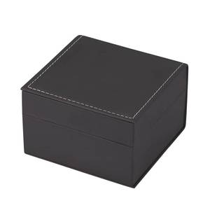 lot 10484 image: Luxury Black Single Watch Gift Box with Pillow PU Leather Wristwatch Display Case Organizer for Men