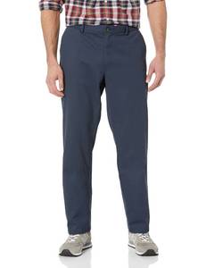 lot 12008 image: Amazon Essentials Mens Straight-Fit Wrinkle-Resistant Flat-Front Chino Pant, Navy, 38W x 34L