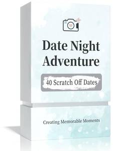 lot 12032 image: Tryuunion 40 Date Ideas for Couples Date Night - Unique Scratch Off Date Night Card Games, Gifts for Boyfriend - Romantic Newlywed and Wedding Anniversary Couples Gifts for Him, Husband or Wife