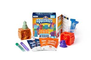 lot 12036 image: Elmers Squishies Kids Activity Kit, DIY Squishy Toy Kit Creates 2 Mystery Characters, 12 Piece Kit