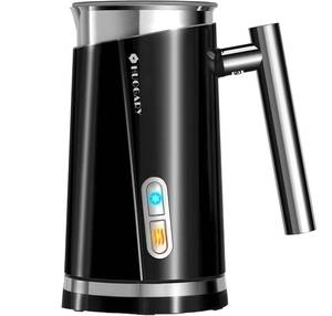lot 49265 image: Huogary Milk Frother, Milk Steamer for Milk Foam & Hot Milk(4.5oz10.5oz), Electric Milk Frother and Warmer for Homemade Coffee, 120V (Black)