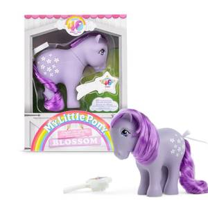 lot 49268 image: My Little Pony, 40th Anniversary 4-Inch Blossom, Original 1983 Collection, Long, Brushable Mane and Tail, Action Figure, Great for Kids, Toddlers, Girls, Ages 4