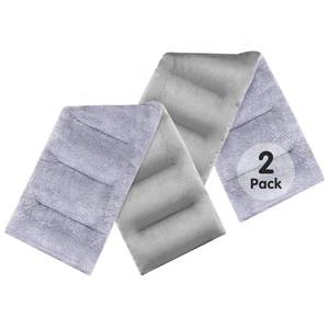 lot 49281 image: SuzziPad Microwavable Heating Pads for Neck and Shoulder Back Pain, 7x18 Cramps Relief Heating Pad Microwavable, Moist Hot Pack for Pain Relief, Unscented Heat Pack for Aches, Soreness, Gray 2 Pack