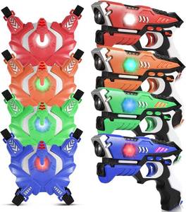 lot 49306 image: EchoPlan Laser Tag, Laser Tag Guns Toy Set of 4 with Vest, Upgraded Infrared Laser Tag Guns Toys for Kids, Lazer Tag Toys for Boys Indoor Outdoor Game, Toys for Kids Ages 6 7 8 9 10 11 12Year Old Boy