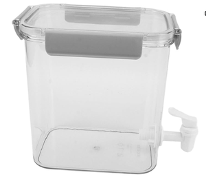 lot 9423 image: Drink Dispenser, 3.5L Large Capacity Refrigerator Cold Kettle with Faucet, Fridge Beverage Drink Dispenser for Party, Leakproof Water Fruit Teapot Lemonade Milk Containers for Fridge ( C  Gray )