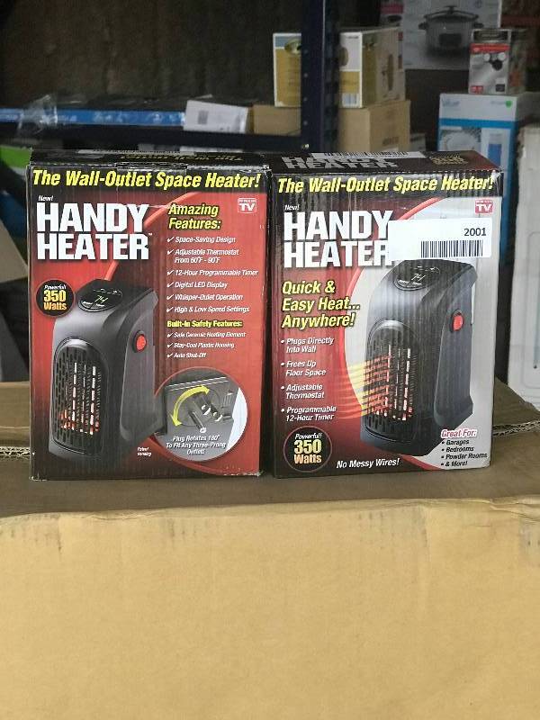 lot 2001 image: Handy Heater - As seen on TV. Lot of 2