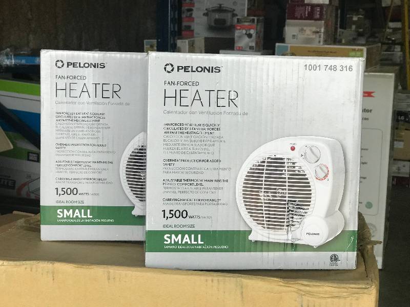 lot 2007 image: Lot of 2 Pelonis 1,500 Watt Fan forced electric heater