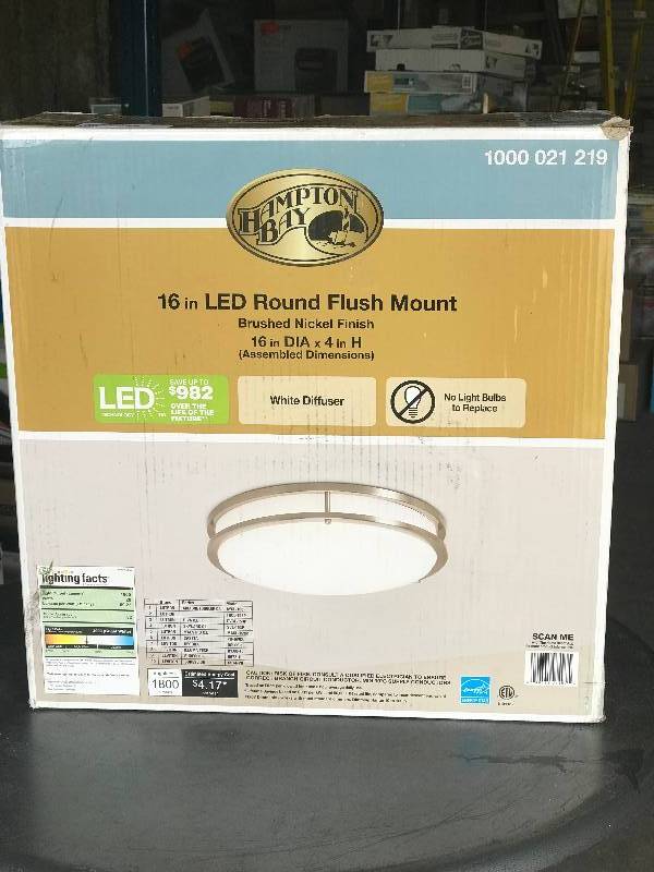 lot 2021 image: 16 X 4 Round flush mount LED light fixture
