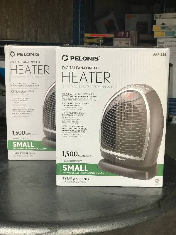 lot 2025 image: Lot of 2 - Pelonis 1500 watt small room heater