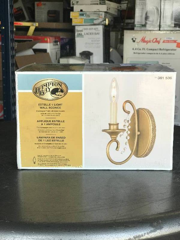 lot 2037 image: New in box Wall Sconce light fixture