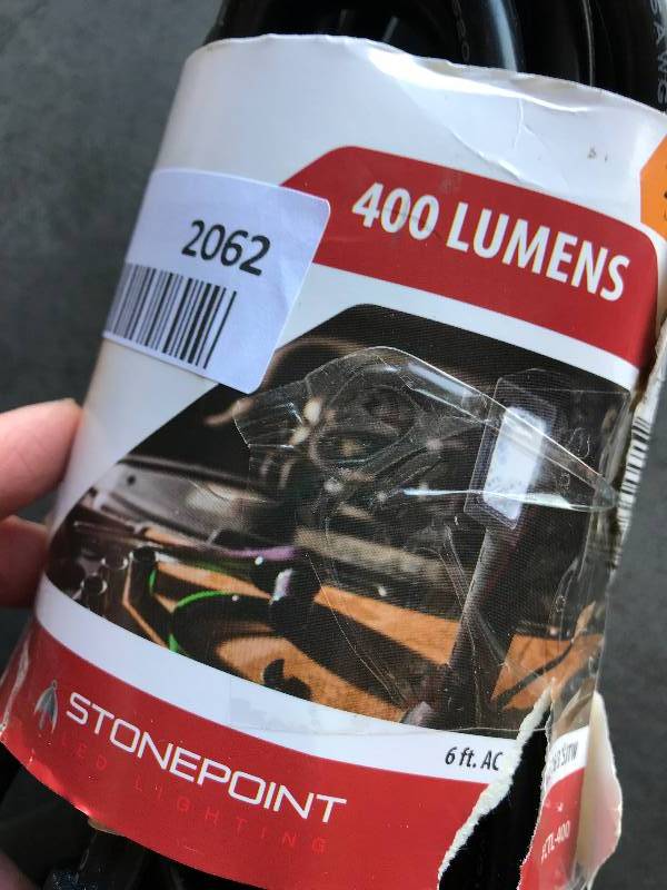 lot 2062 image: 400 Lumens trouble light with outlet