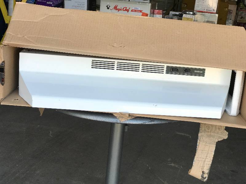 lot 2065 image: 30 white on white range hood