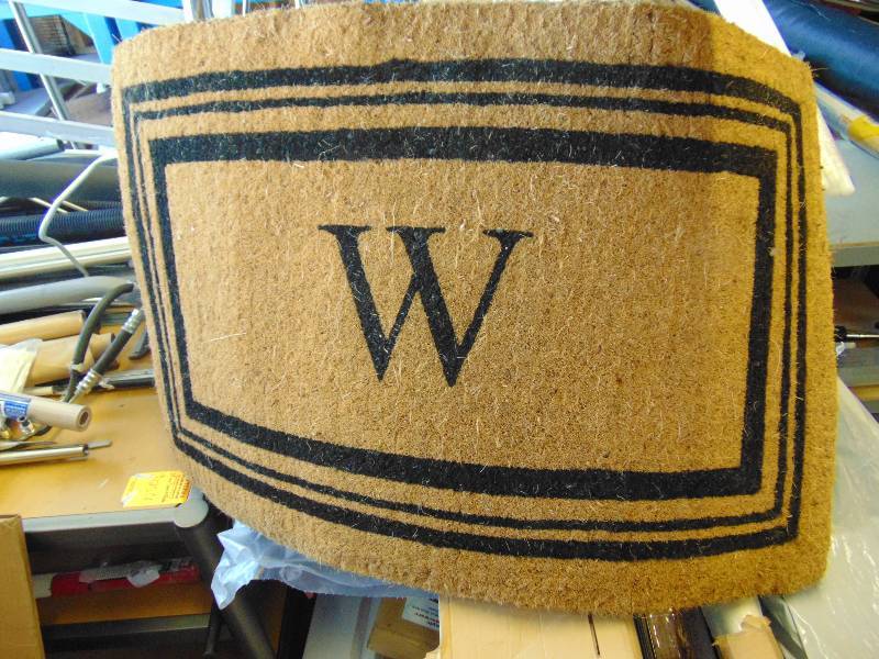lot 7012 image: Gradin Road Coconut Fiber Welcome Mat, 24 x 39, W
