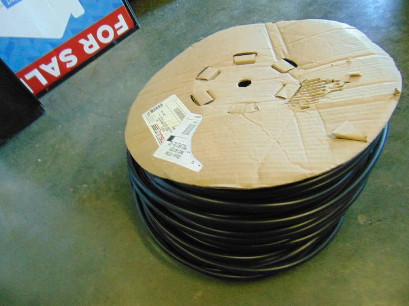 lot 7017 image: (1) roll, approx. 500 black insul Cat#49006, PVC, Insultab, 58 diameter