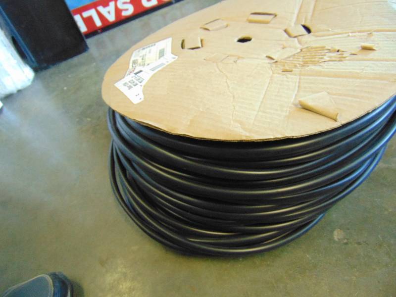 lot 7018 image: (1) roll, approx. 500 black insul Cat#49006, PVC, Insultab, 58 diameter