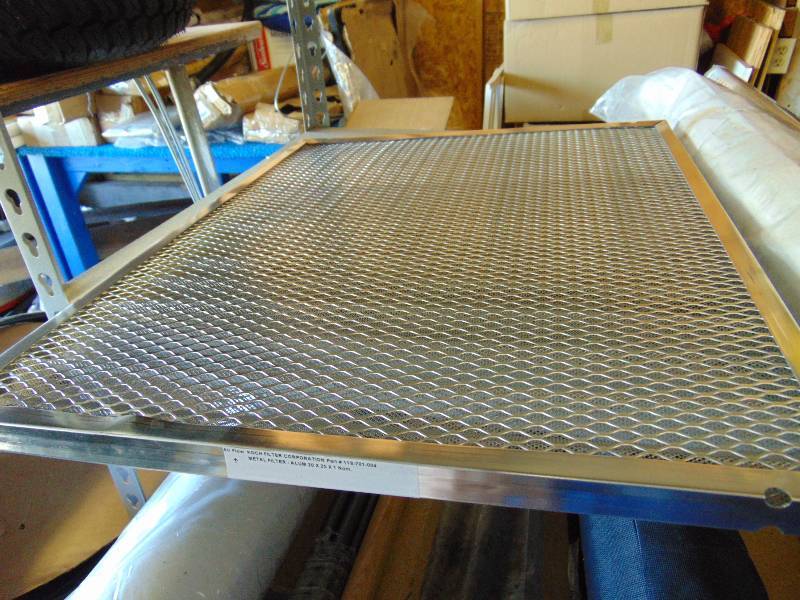 lot 7027 image: (1) Air Flow Koch Filter Corp. PN 118-701-004, Aluminum filter, 20 x 25 x 1