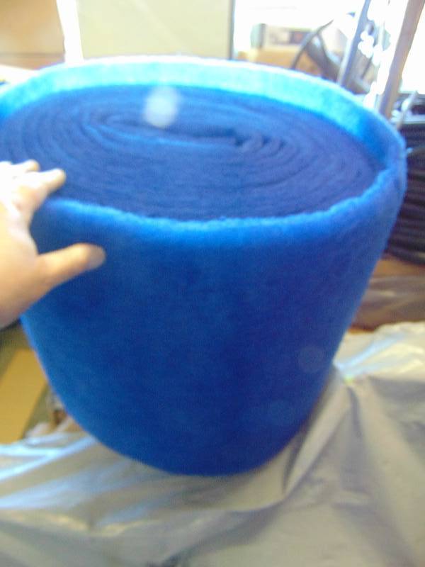 lot 7030 image: (1) roll blue scrubber material, 20 x 20 long