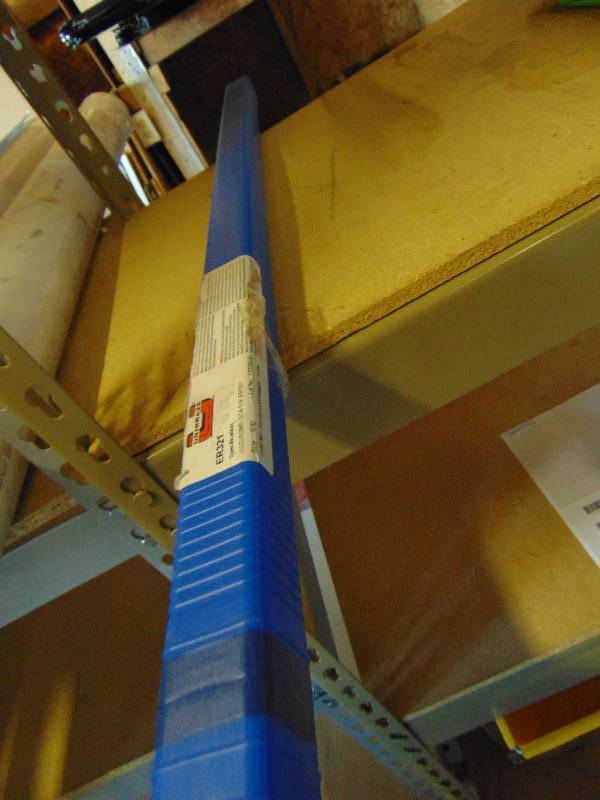 lot 7045 image: 10 lbs. Uni-braze welding rods, ER321, 532 x 36