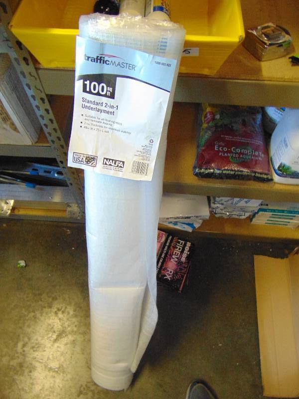 lot 7064 image: (1) roll traffic Master Standard 2 N 1 Underlayment, 100 sq. ft.