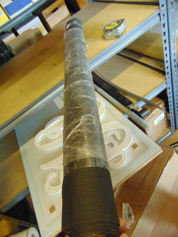 lot 7131 image: (1) roll nylon fiber mesh 36 x 25 yards