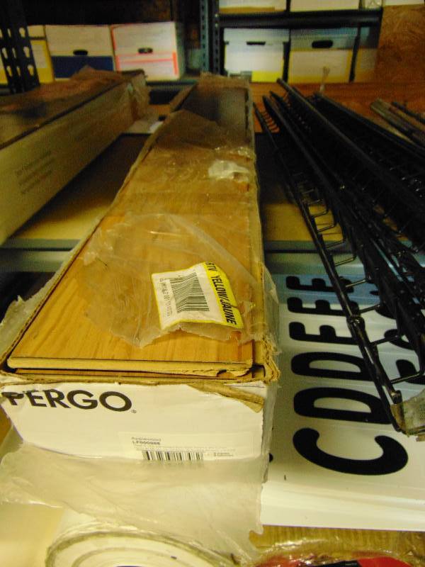 lot 7181 image: (1) box Pergo Laminate Flooring, Apple Wood, 13-12 square foot