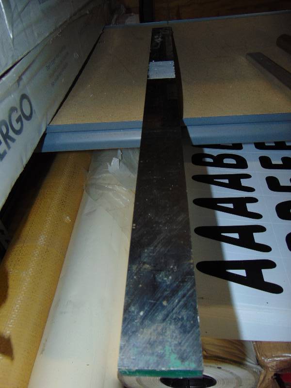 lot 7182 image: (1) flat steel bar stock, 36 x 2-18 x 1116