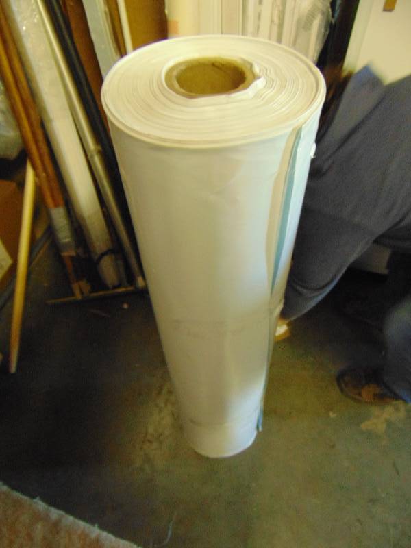 lot 7199 image: (1) roll plastic sheeting, 41 x 500 ft.