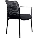 lot 7156 image: Mesh Back, armed side chair, Model ESS-8010