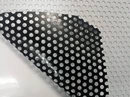 lot 7169 image: (1) roll micro-dot whiteblack, window vinyl, 36 x approx 50 yards