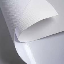 lot 7195 image: (1) roll banner vinyl, 54 x 50 yards, white