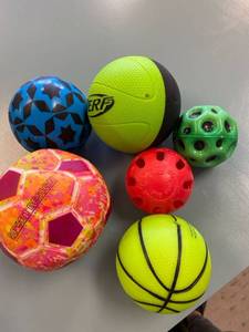 lot 1906 image: 6 ball lot- variety of different balls