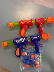 lot 1908 image: Adventure force nerf ball guns