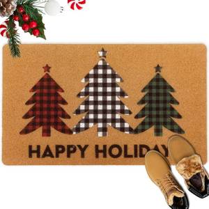 lot 1022 image: Merry Christmas Door Mat Outdoor 30x17 Inch, Winter Doormat, Holiday Outdoor Rugs, Farmhouse Christmas Doormat, Christmas Rug for Front Door for Indoor Outdoor Christmas Holiday Entryway Decor